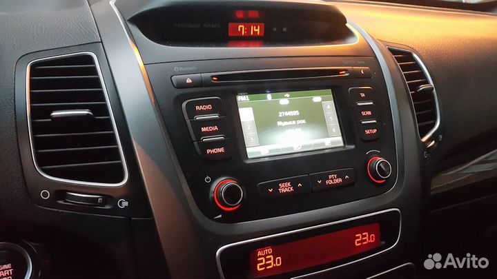 Штатное головное устройство Киа соренто 2 xm fl