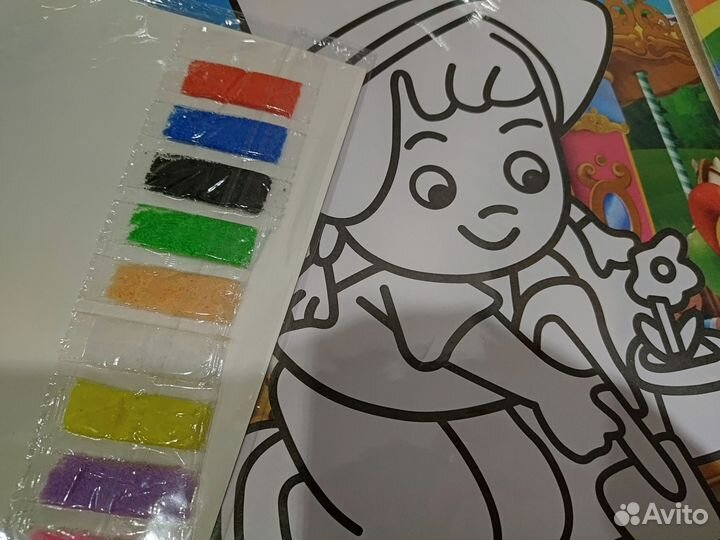 Аппликация из песка