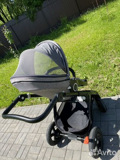 Коляска stoke trailz Black/Grey Melange