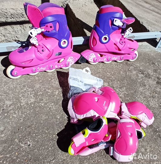 Роликовые коньки детские размер 34-36 oxelo play3