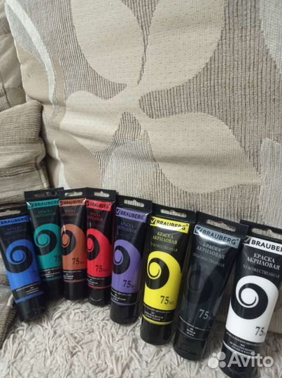 Краски акрил брауберг новые