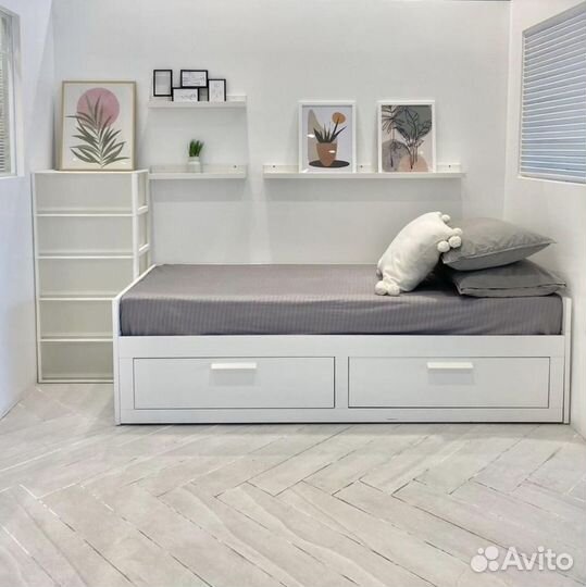 Кровать IKEA brimnes 80х200