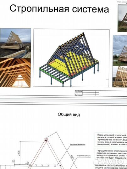 Проект дома A-frame 6*6