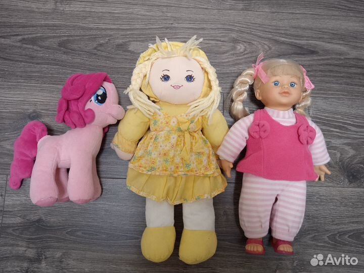 Игрушки мягкие, куклы