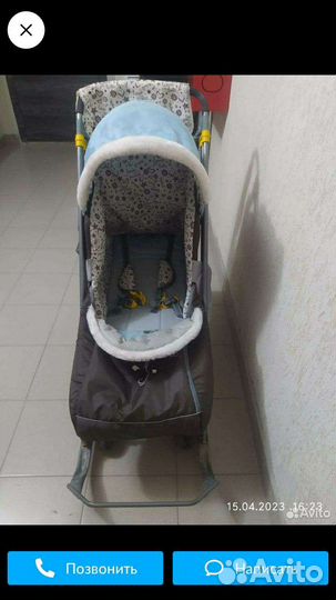 Детские санки коляска бу