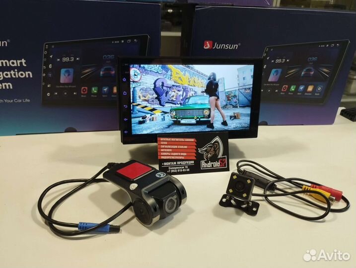Магнитола 2din Андроид Камера Регистратор 3в1