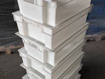 Ящики Пластиковые 600х400х200 Белые Сплошные Мороз