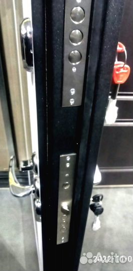 Дверь Евро металл Термо Антрацит / терморазрыв