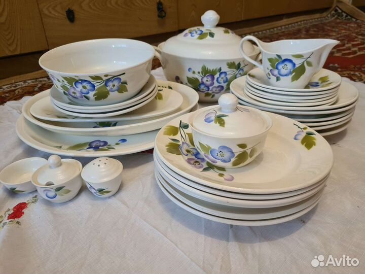 Новый сервиз столовый ффз чайка, стаканы