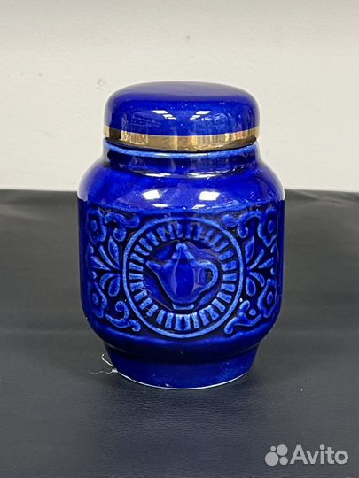 Чайница керамическая кобальт 11,3 см