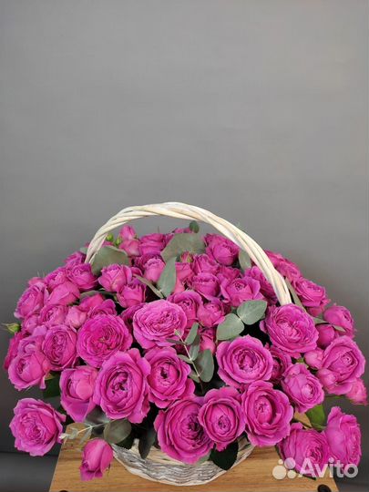 Пионовидные розы букет