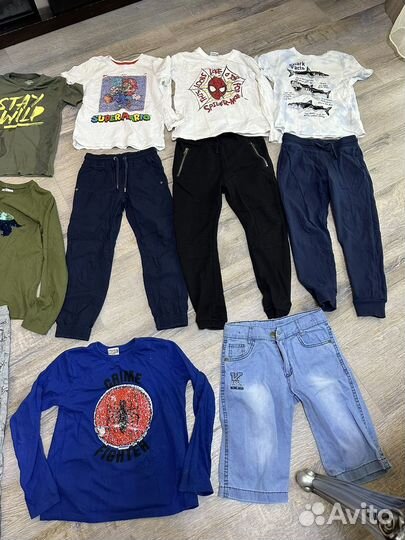 Вещи пакетом на мальчика 116 122 128