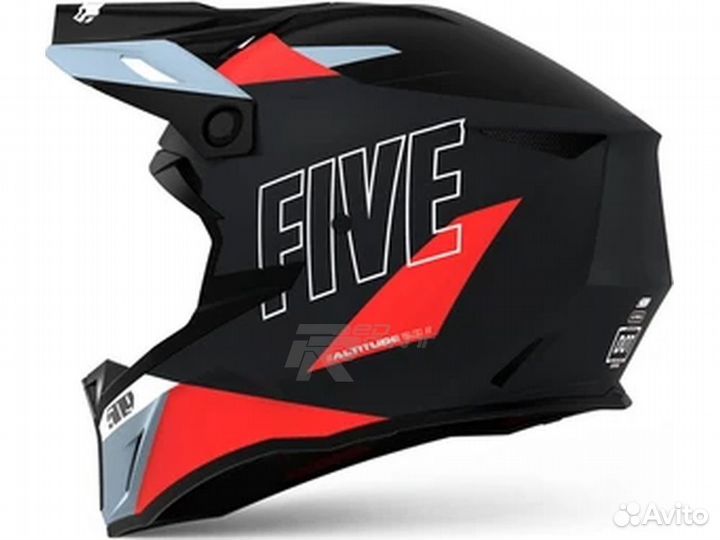 Шлем 509 Altitude 2.0 Dark Ops with Red