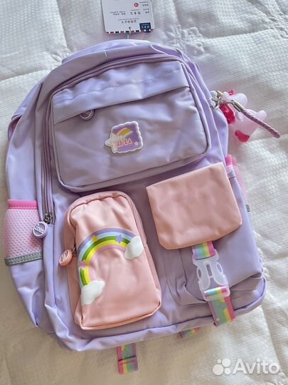 Портфель рюкзак школьный для девочки новый