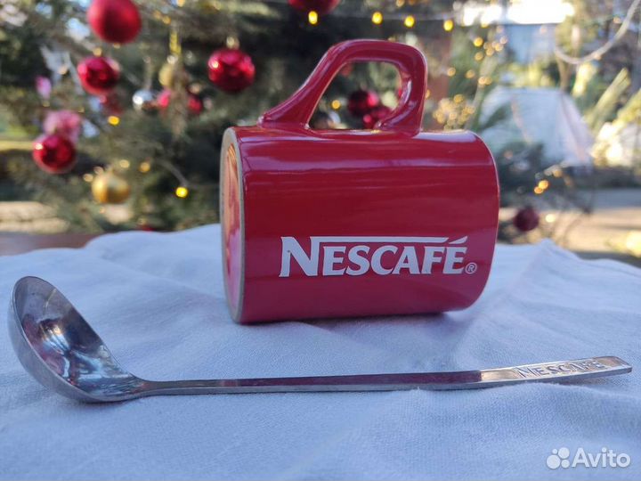 Кружка и ложка Nescafe
