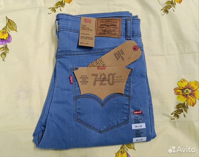 Джинсы женские Levis 720 High Rise Super Skinny