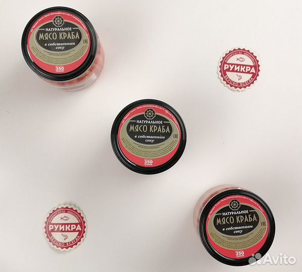 Фаланга камчатского краба стекле 350гр