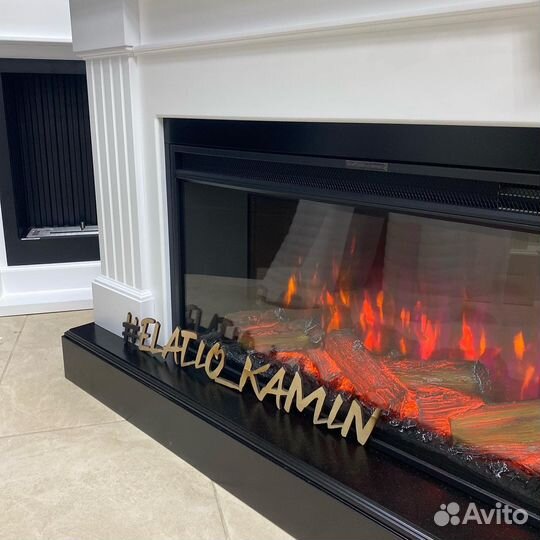Линейный электрокамин 50’’ в сборе Line 2000