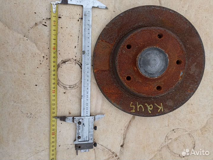 Задний тормозной диск от Рено Меган 3 хетчбэк