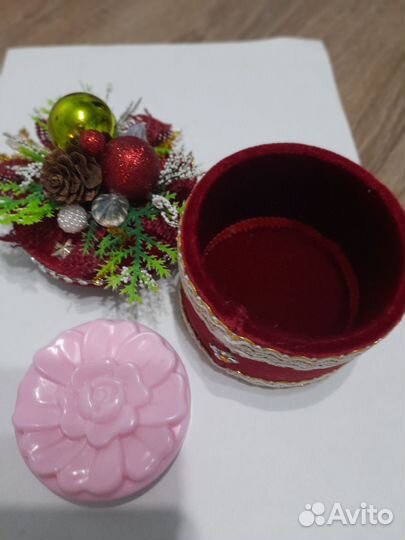 Новогодние шкатулки с мылом ручной работы