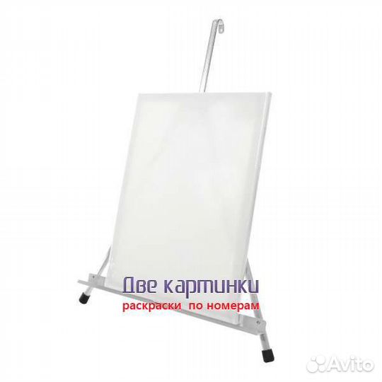 Мольберт настольный 55 см, металлический алюминиев