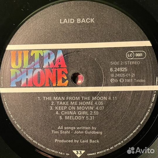 Laid Back – Laid Back (Германия 1981г.)