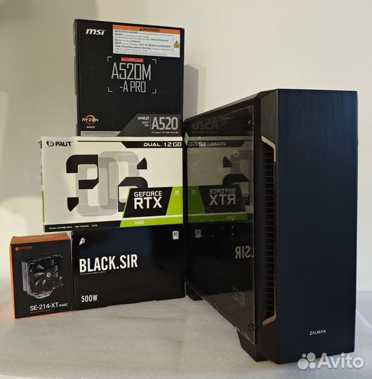 R5500/16GB/RTX3060/500GB/Игровой