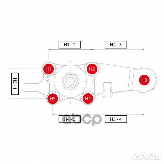 CBT62) Опора шаровая левая toyota modell F (1