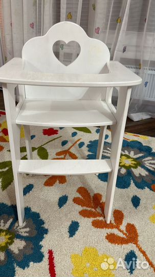 Стульчик для кукол и кроватка