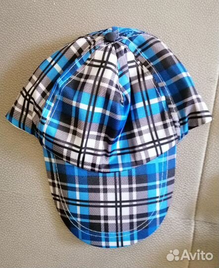 Кепки и шапки детские (в клетку- для взрослого)