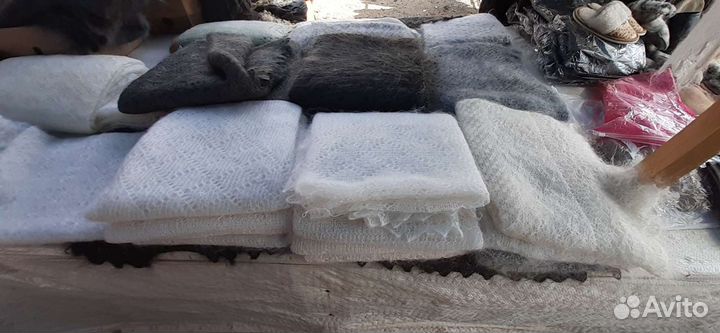 Палантины,паутинки косынки Шали из козьего пуха ру