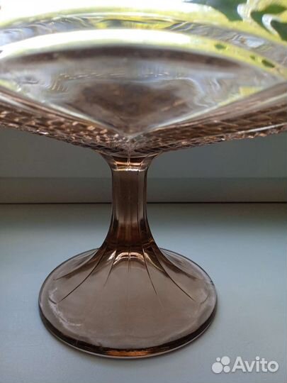 Ваза фруктовница стекло, без сколов