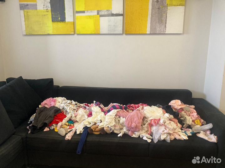 Гора детской одежды на девочку с 0 до 3 лет