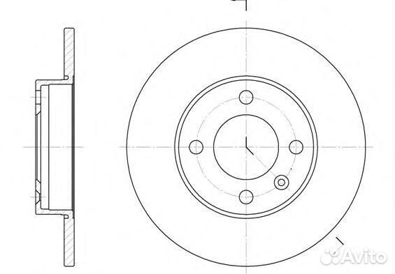 Диск тормозной передний