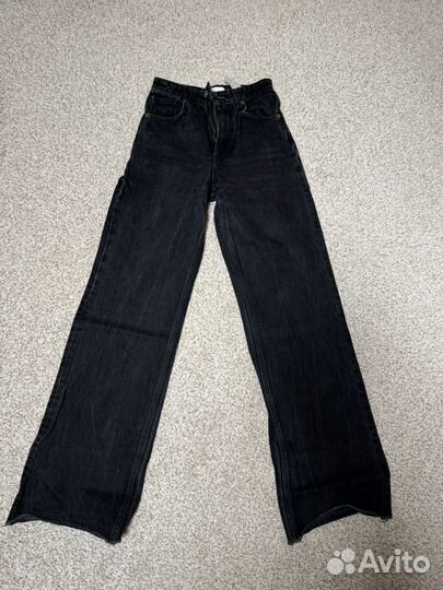 Джинсы zara 34 прямые