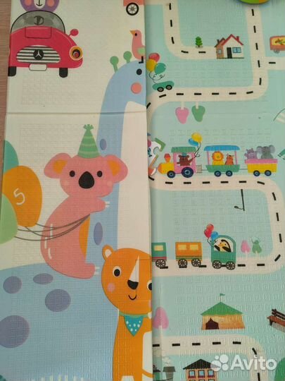 Коврик детский 180*200, толщина 0.8, складной