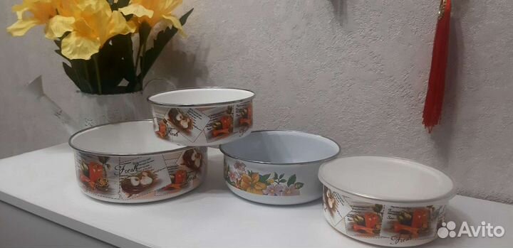 Эмалированные миски