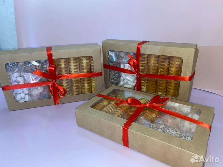 Вафельные трубочки с начинкой