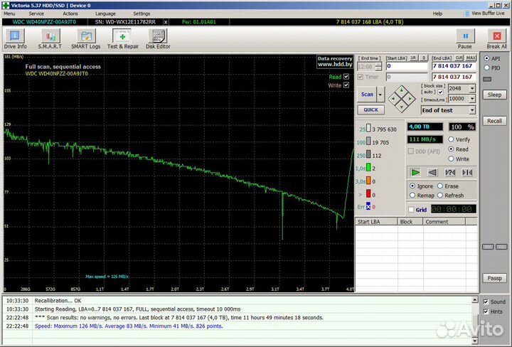 Жёсткий диск 4тб/TB WD40npzz (100)