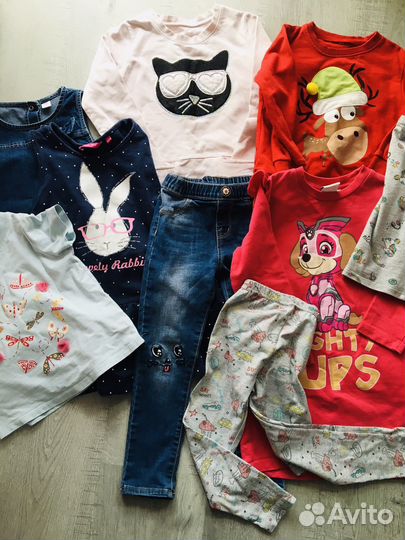 Одежда для девочки пакетом 98 116