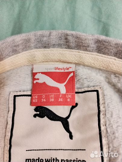 Кофта фирмы Пума, xs размер, утеплённый