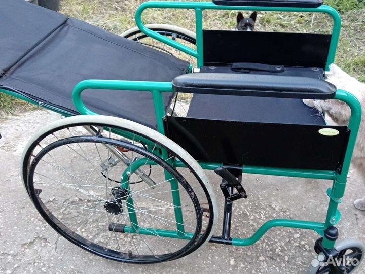 Коляска инвалидная, раскладная, увеличенная