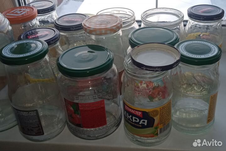 Продаю стеклянные банки б/у