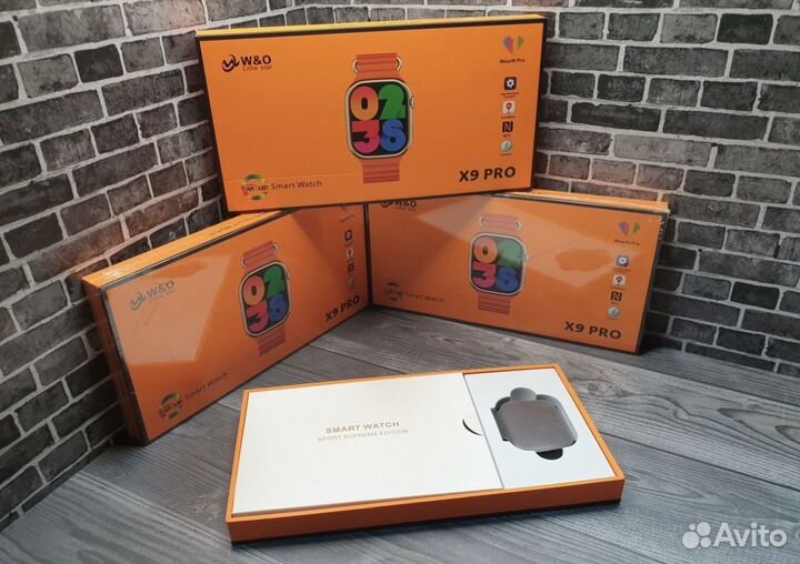 Смарт Часы X9 PRO 45мм с экраном amoled