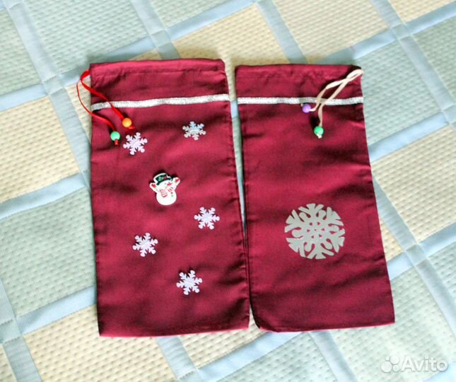 Мешочки для подарков новогодние