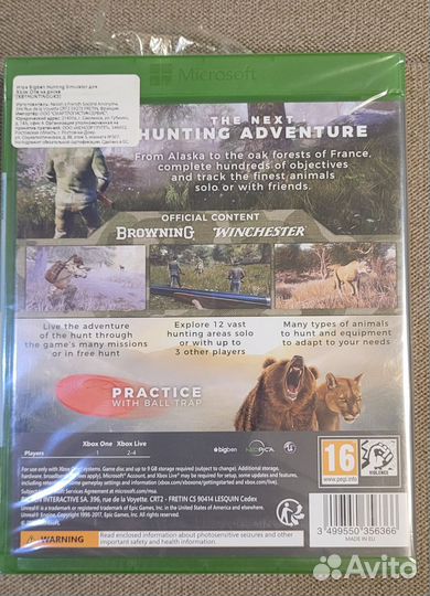 Hunting simulator Xbox one series X