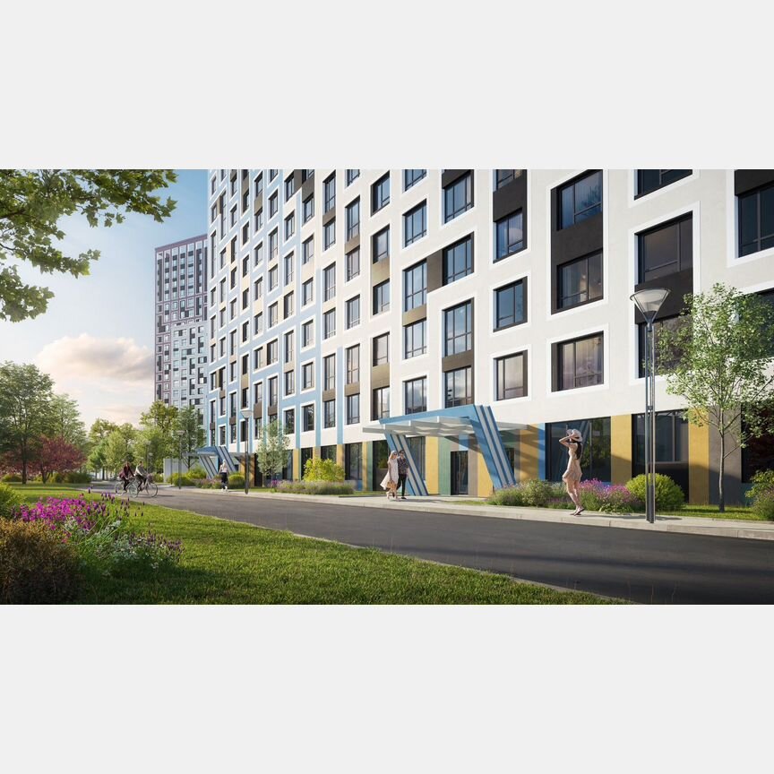 1-к. квартира, 45,7 м², 17/22 эт.