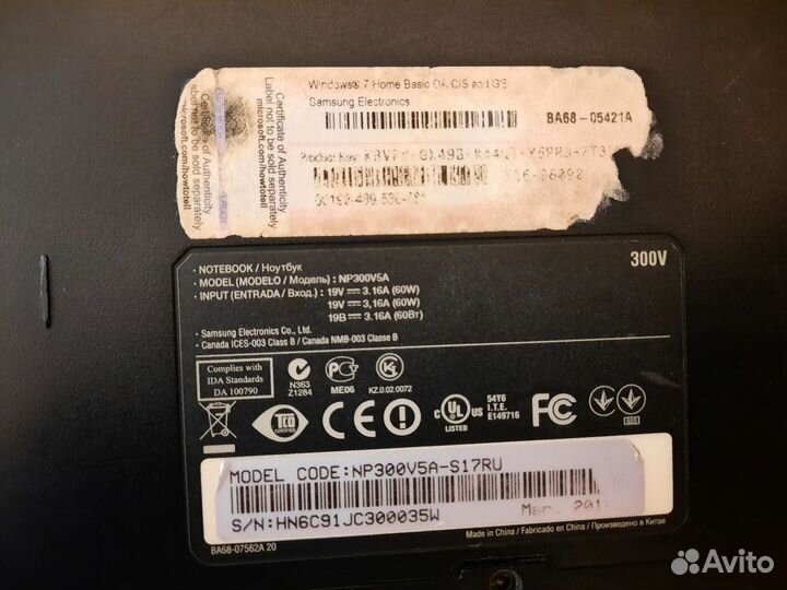 Ноутбук samsung