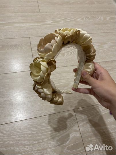 Ободок и заколки ручная работа