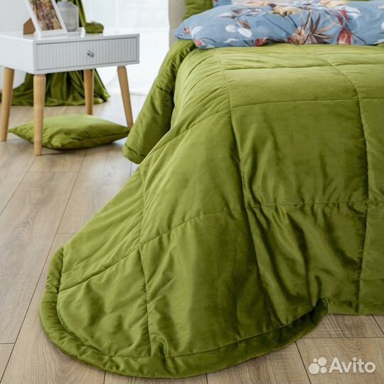 Покрывало бархат Беллиссимо цитрон